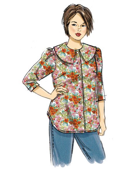 Patron Butterick 6896/W2 - Haut