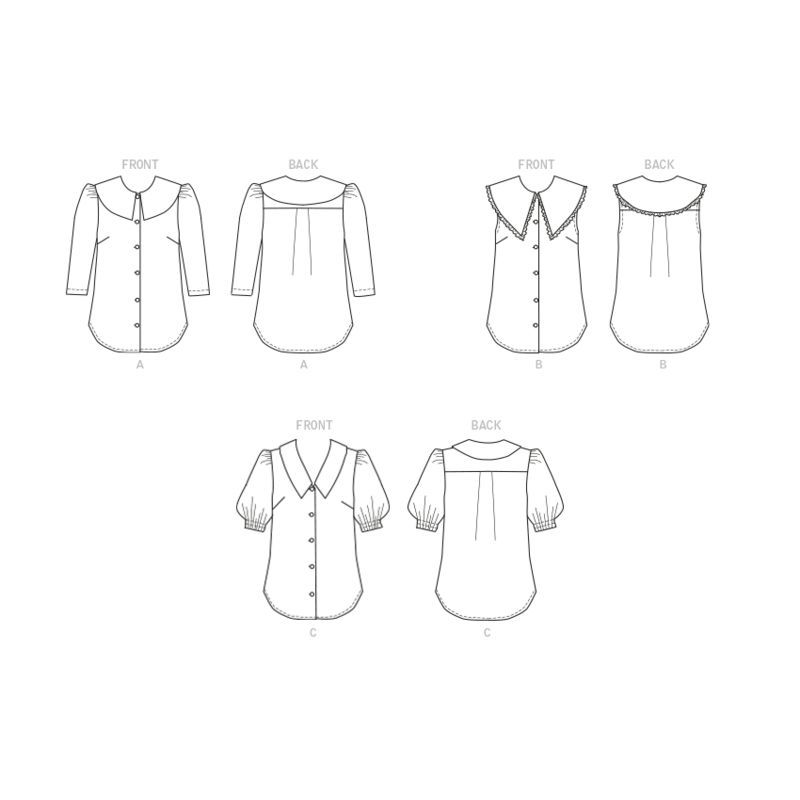 Patron Butterick 6896/W2 - Haut