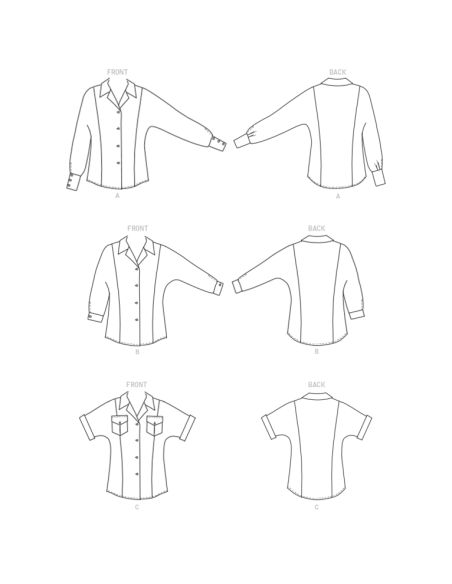 Patron Butterick 6898/B5 - Haut