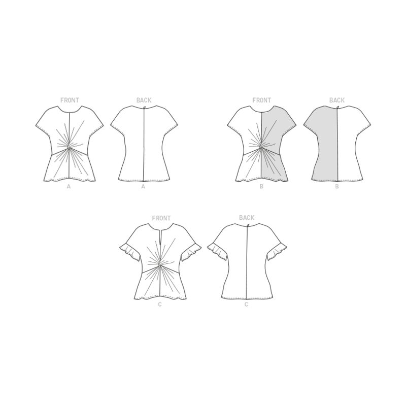 Patron Butterick 6899/B5 - Haut