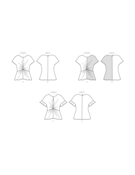 Patron Butterick 6899/B5 - Haut