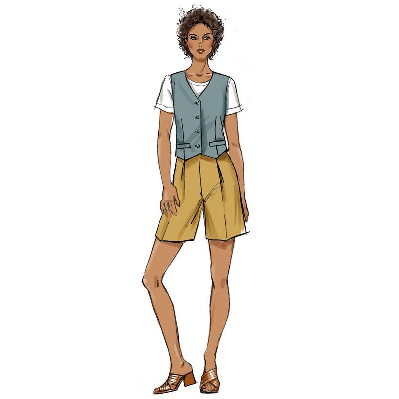 Patron Butterick 6901/A5 - Gilet, pantalon et short