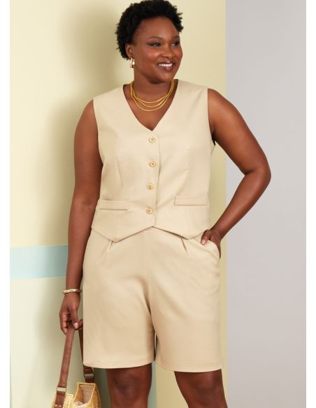 Patron Butterick 6902/W2 - Gilet, pantalon et short