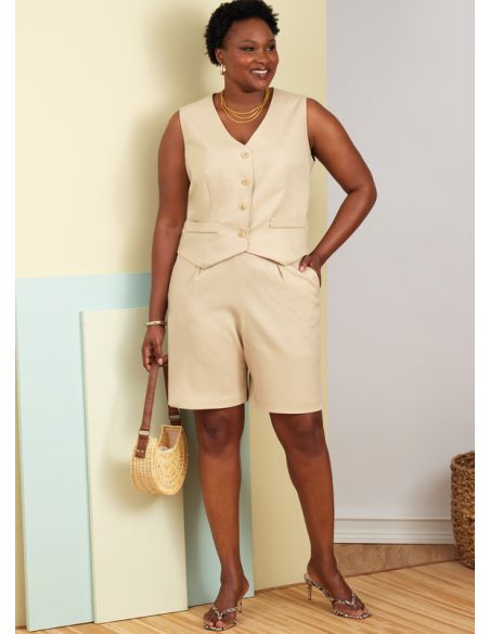 Patron Butterick 6902/W2 - Gilet, pantalon et short