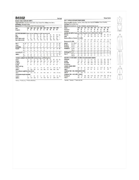 Patron Butterick 6902/W2 - Gilet, pantalon et short