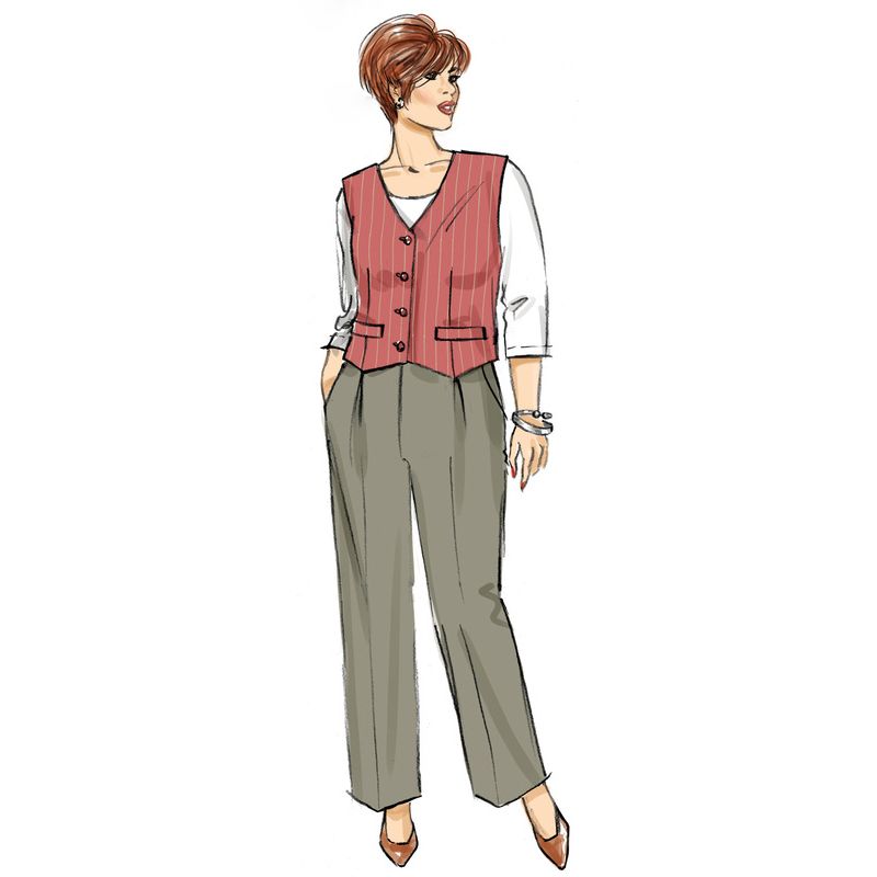 Patron Butterick 6902/W2 - Gilet, pantalon et short