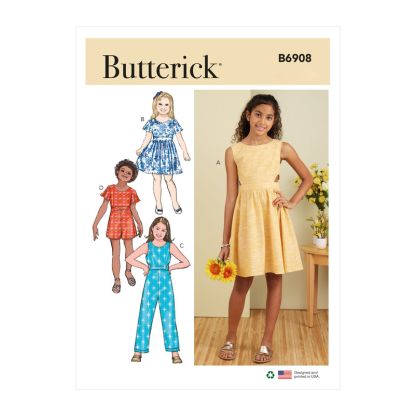 Patron Butterick 6908/A - Combinaison et barboteuse