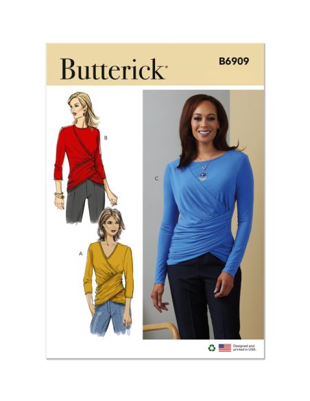 Patron Butterick 6909/A - Haut