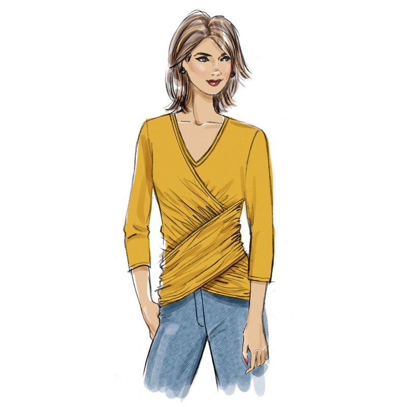 Patron Butterick 6909/A - Haut