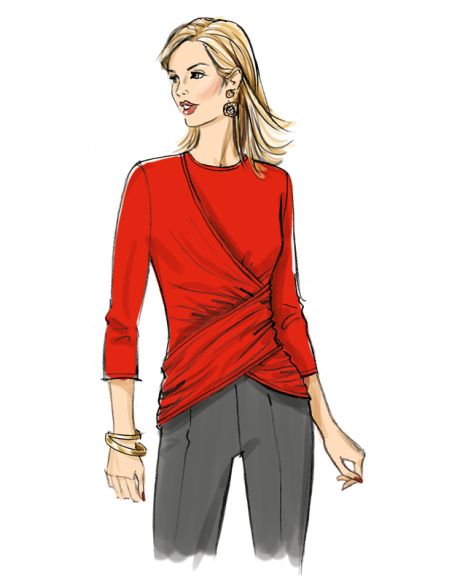 Patron Butterick 6909/A - Haut