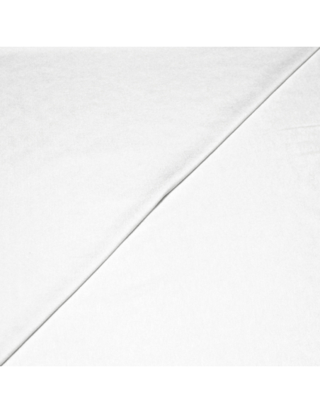 Jersey uni viscose & élasthanne - Blanc