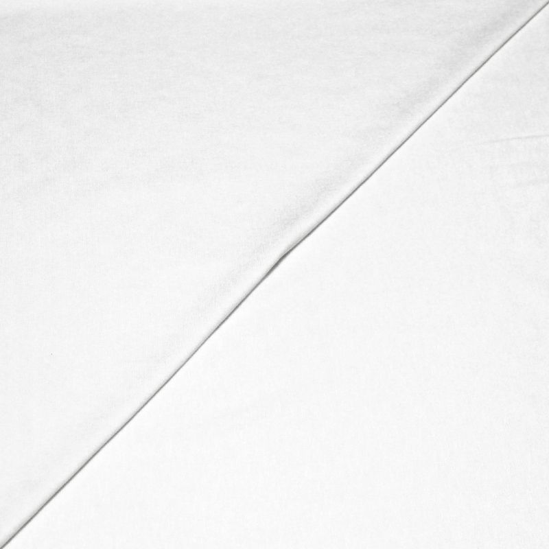 Jersey uni viscose & élasthanne - Blanc