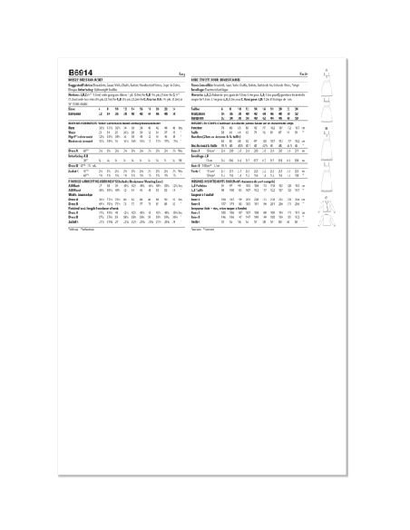 Patron Butterick 6914/A5 - Robe et veste