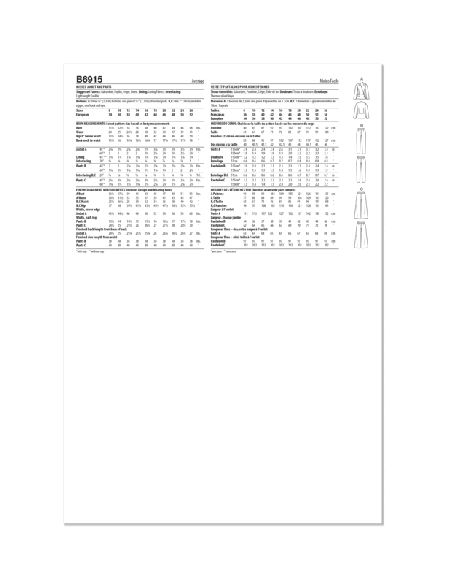 Patron Butterick 6915/B5 - Veste et pantalon