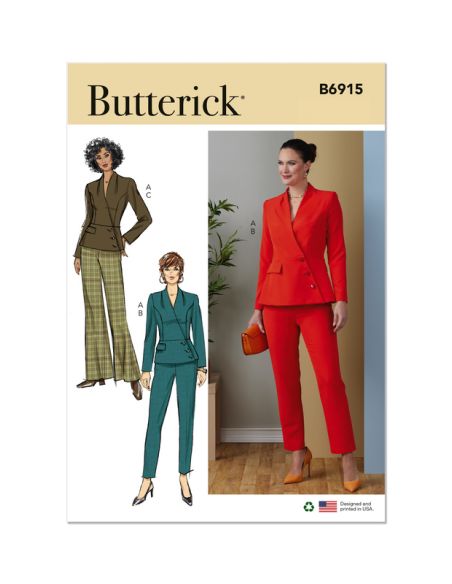 Patron Butterick 6915/B5 - Veste et pantalon