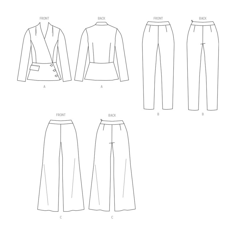 Patron Butterick 6915/B5 - Veste et pantalon