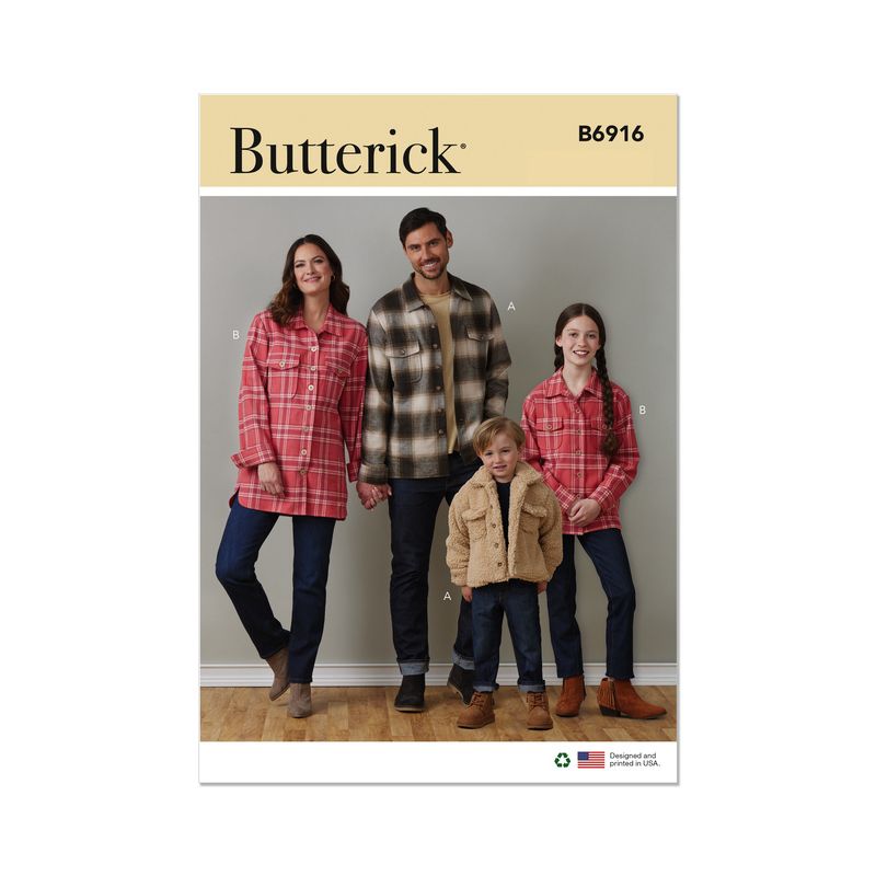 Patron Butterick 6916/A - Veste