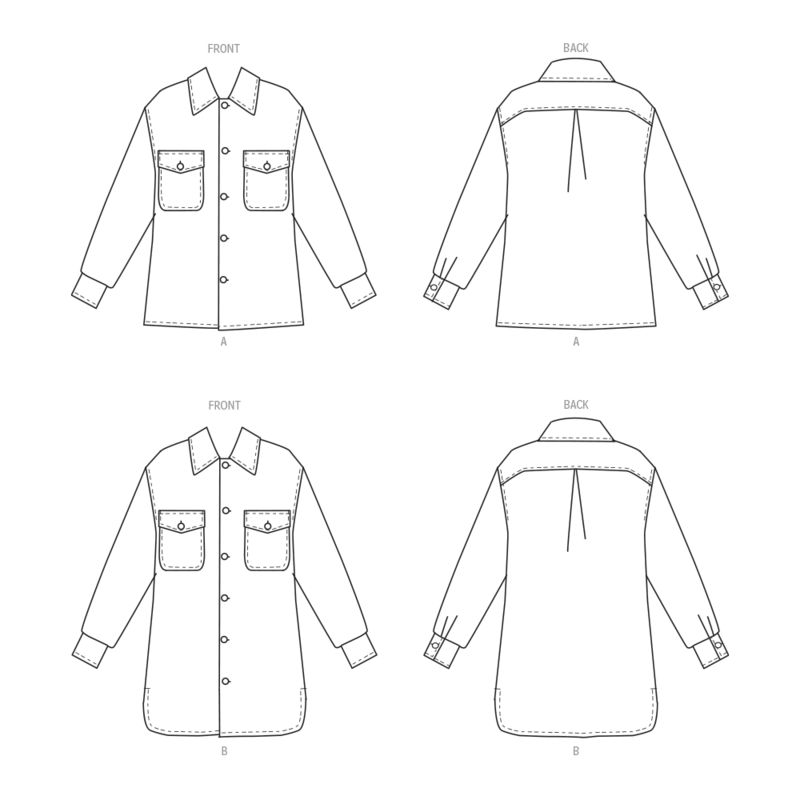 Patron Butterick 6916/A - Veste