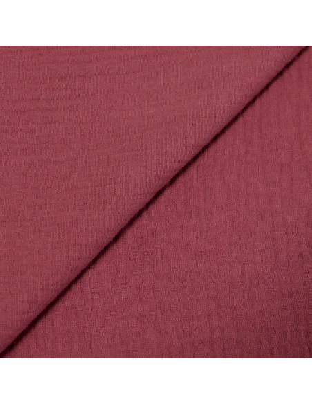 Double gaze 100% coton - Bois de rose