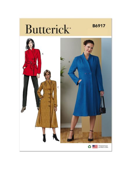 Patron Butterick 6917/D5 - Manteau