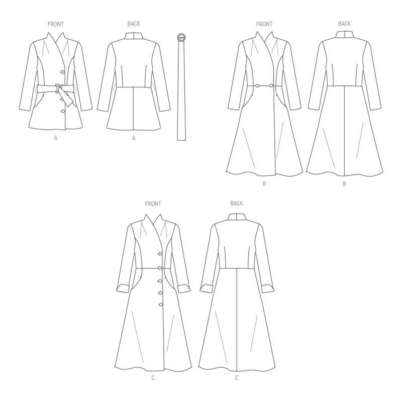 Patron Butterick 6917/D5 - Manteau