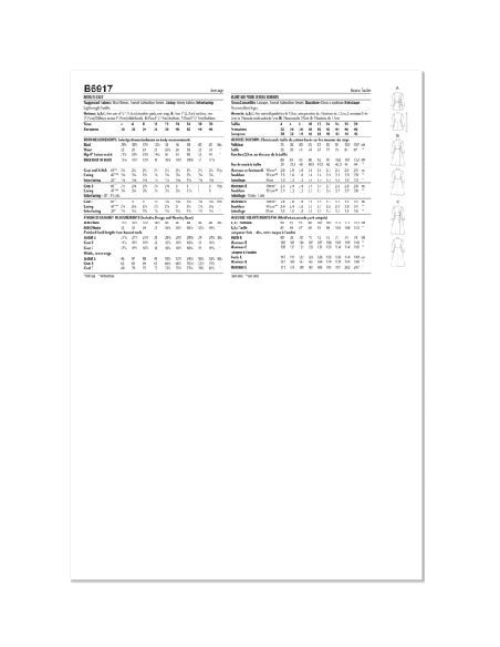 Patron Butterick 6917/D5 - Manteau