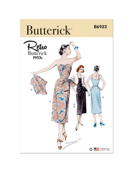 Patron Butterick 6923/A5 - Robe et veste boléro