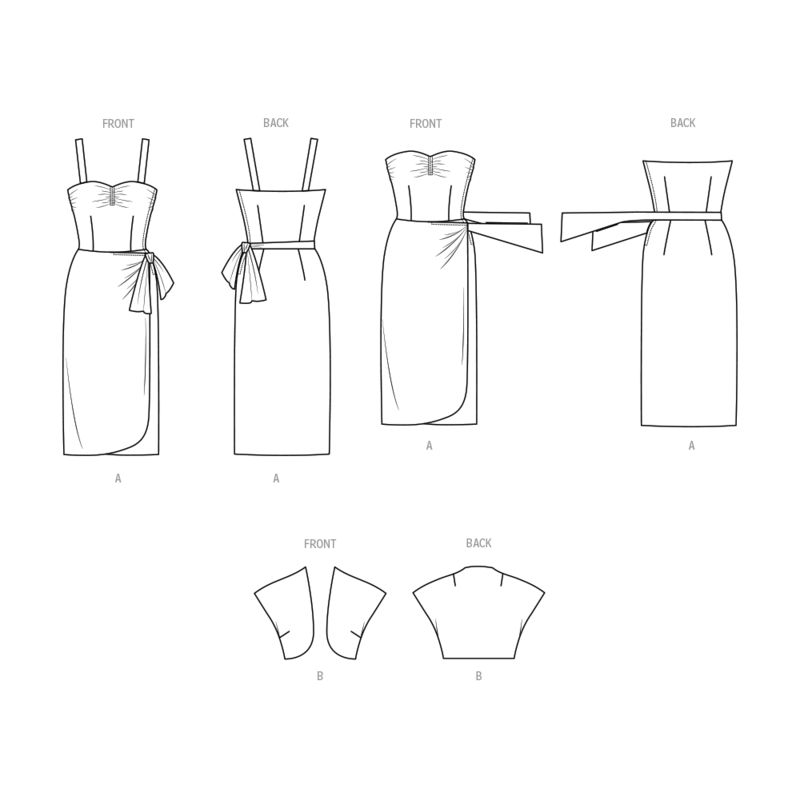 Patron Butterick 6923/A5 - Robe et veste boléro