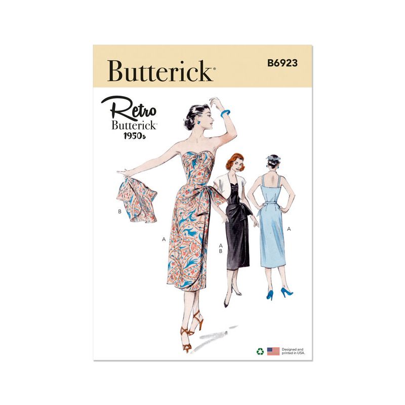 Patron Butterick 6923/A5 - Robe et veste boléro