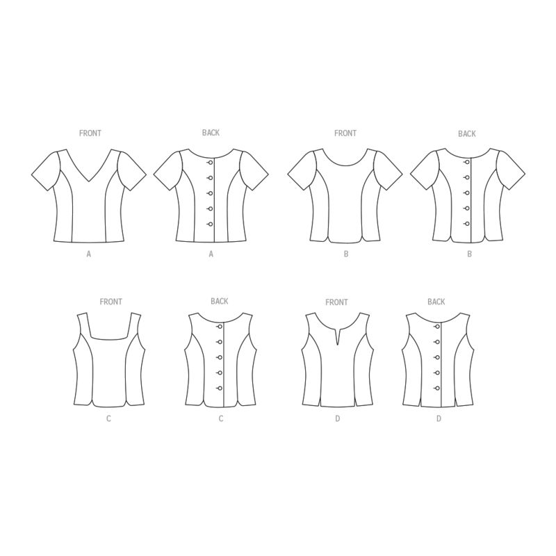 Patron Butterick 6925/B5 - Haut