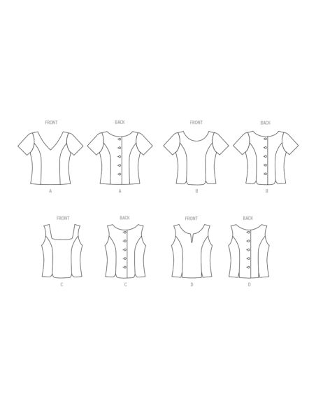 Patron Butterick 6925/B5 - Haut