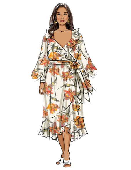 Patron Butterick 6927/W2 - Robe