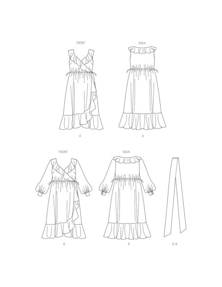 Patron Butterick 6927/W2 - Robe