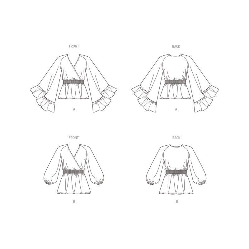 Patron Butterick 6930/D5 - Haut