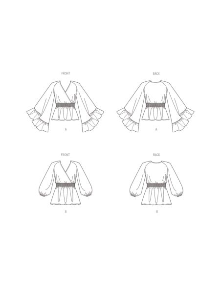 Patron Butterick 6930/D5 - Haut