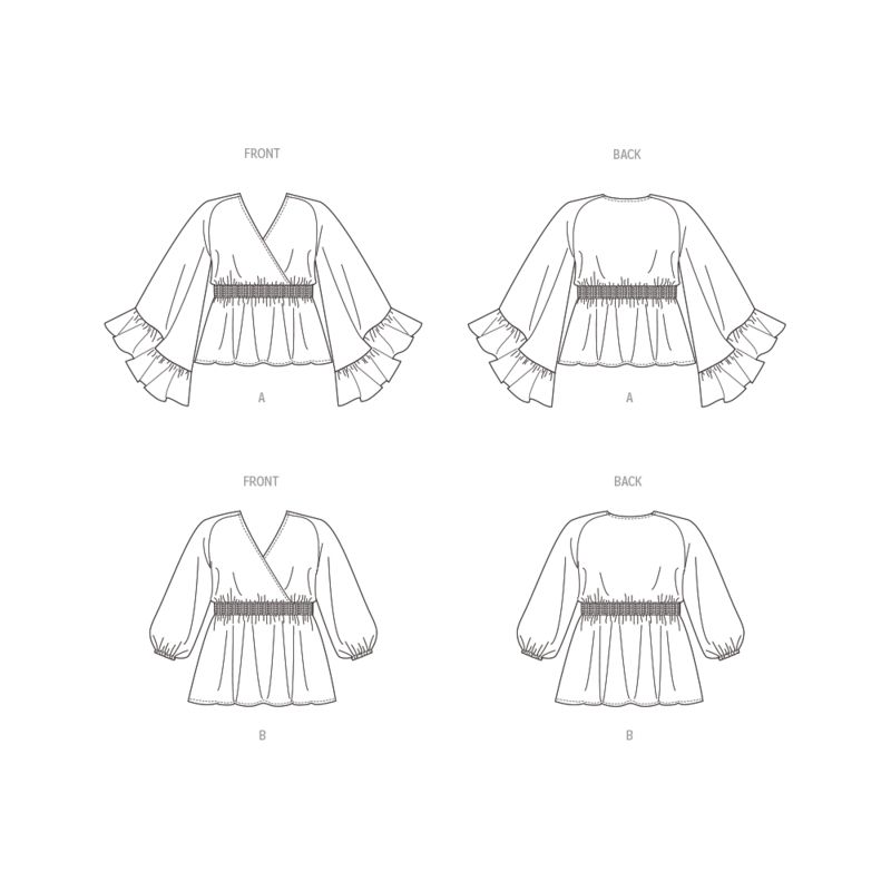 Patron Butterick 6931/W2 - Haut