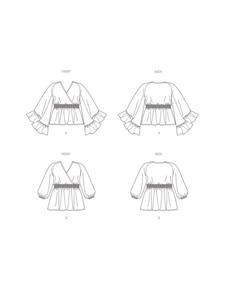 Patron Butterick 6931/W2 - Haut