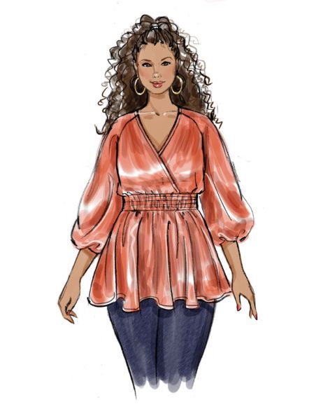 Patron Butterick 6931/W2 - Haut