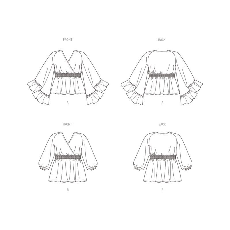 Patron Butterick 6931/W2 - Haut