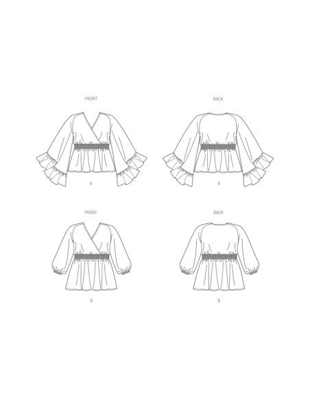 Patron Butterick 6931/W2 - Haut