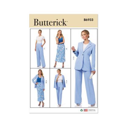 Patron Butterick 6933/B5 - Veste, jupe et pantalon