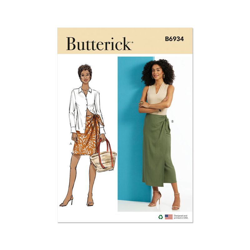 Patron Butterick 6934/A - Jupe portefeuille