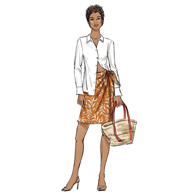 Patron Butterick 6934/A - Jupe portefeuille