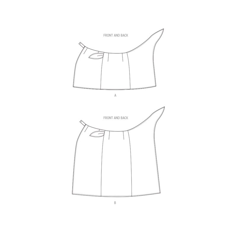 Patron Butterick 6934/A - Jupe portefeuille