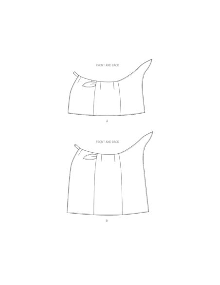 Patron Butterick 6934/A - Jupe portefeuille