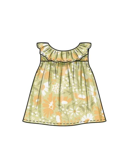 Patron Butterick 6935/A - Haut, culotte et chapeau