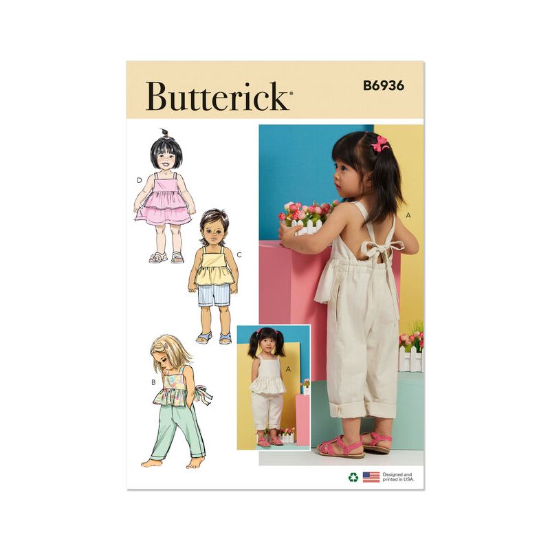 Patron Butterick 6936/A - Salopette et robe