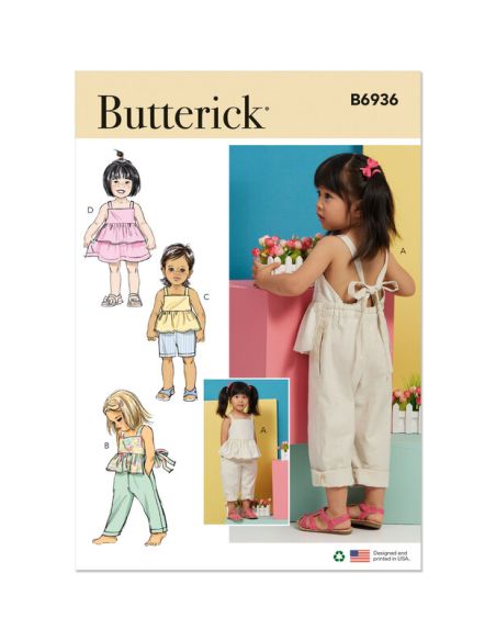 Patron Butterick 6936/A - Salopette et robe