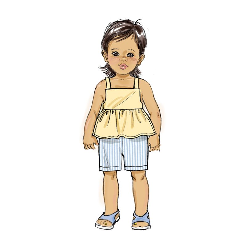 Patron Butterick 6936/A - Salopette et robe