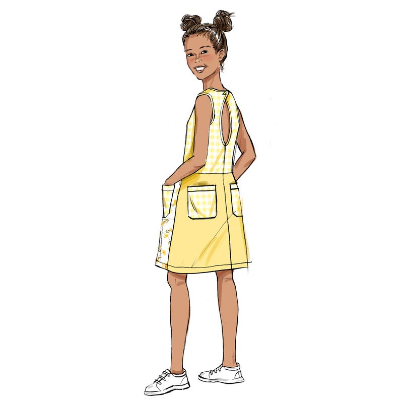 Patron Butterick 6937/CCE - Robe, barboteuse et chapeau